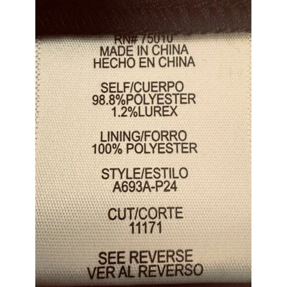 NWT City Studio Size 15 Multicolor Chevron Wrap Dress Ruffle Hem V-Neck - Picture 16 of 16